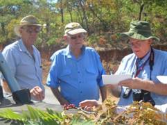 Peter, Jim and Mark in serious discussion. Photo: Dawn Siemers