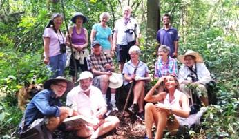 Taking a break in Madrugada Forest. Photo: Julie Stevenson