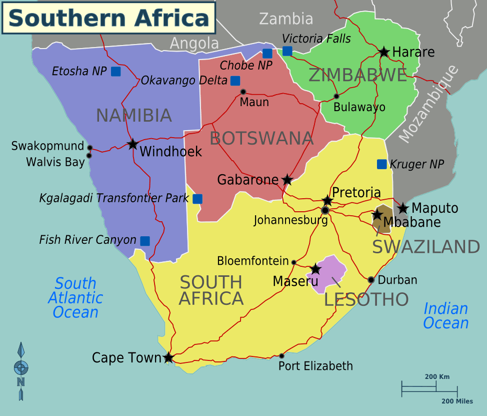 Discover Trees Tree Society Of Zimbabwe   Southernafrica Map1 